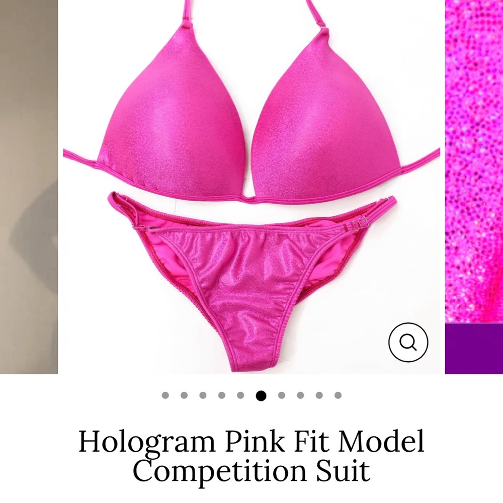 Hologram Pink Fit Model Bikini